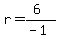 r=%286%29%2F%28-1%29