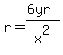 r=%286yr%29%2Fx%5E2