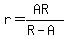 r=%28AR%29%2F%28R-A%29