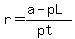 r=%28a-pL%29%2F%28pt%29