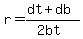 r=%28dt%2Bdb%29%2F%282bt%29