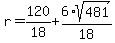 r=%2B120%2F18%2B6%2Asqrt%28481%29%2F18