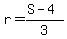 r=+%28S-4%29%2F3