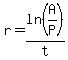 r=+ln%28A%2FP%29%2Ft