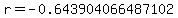 r=-0.643904066487102