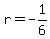 r=-1%2F6