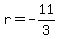 r=-11%2F3