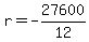 r=-27600%2F12