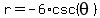 r=-6+%2Acsc%28theta%29