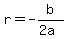 r=-b%2F%282a%29