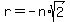 r=-n%2Asqrt%282%29