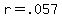 r=.057