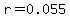 r=0.055