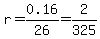r=0.16%2F26=2%2F325