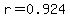 r=0.924