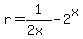 r=1%2F%282x%29-2%5Ex