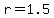 r=1.5