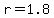 r=1.8