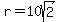 r=10sqrt%282%29