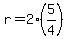 r=2%285%2F4%29