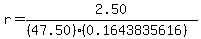 r=2.50%2F%28%2847.50%29%280.1643835616%29%29