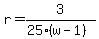 r=3%2F%2825%28w-1%29%29