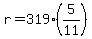 r=319%2A%285%2F11%29