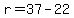 r=37-22