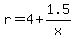 r=4%2B1.5%2Fx