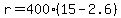 r=400%2815-2.6%29