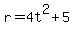 r=4t%5E2%2B5
