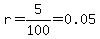 r=5%2F100=0.05