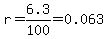 r=6.3%2F100=0.063