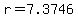 r=7.3746