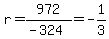 r=972%2F%28-324%29=-1%2F3