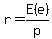 r=E%28e%29%2Fp