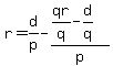 r=d%2Fp-%28qr%2Fq-d%2Fq%29%2Fp