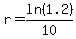 r=ln%281.2%29%2F10