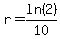 r=ln%282%29%2F10