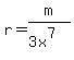 r=m%2F%283x%5E7%29