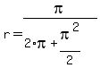 r=pi%2F%282%2Api%2Bpi%5E2%2F2%29