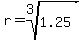 r=root%283%2C1.25%29