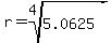 r=root%284%2C5.0625%29