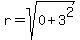 r=sqrt%280%2B3%5E2%29