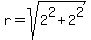 r=sqrt%282%5E2%2B2%5E2%29