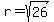 r=sqrt%2826%29
