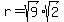 r=sqrt%289%29%2Asqrt%282%29