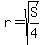 r=sqrt%28S%2F4%29