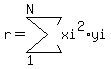 r=sum%28xi%5E2%2Ayi%2C1%2CN%29