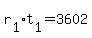 r%5B1%5D%2At%5B1%5D+=+3602